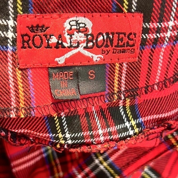 ❤️Royal Bones,Daang by Tripp NYC Red Plaid, Hardware in Perfect Condition! CUTE - Picture 5 of 15